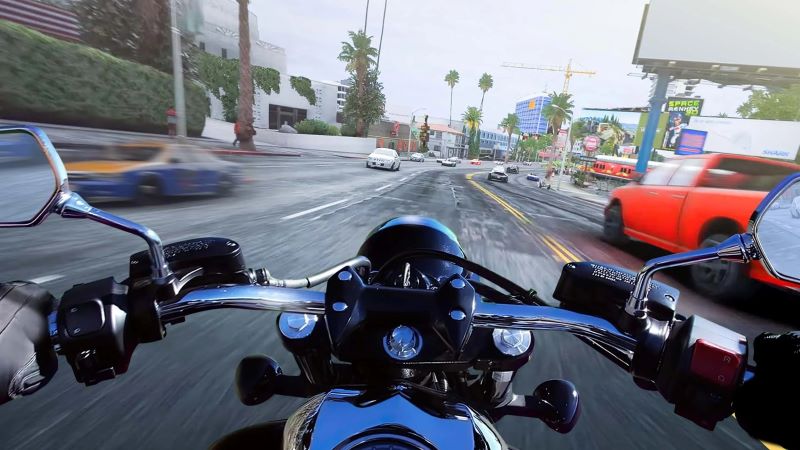 Screenshot 2 of Traffic Moto Bike Rider City gameplay