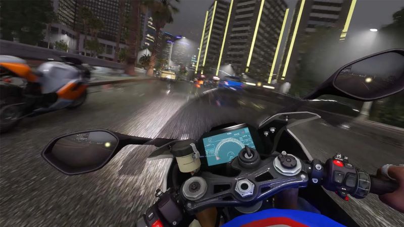 Screenshot 4 of Traffic Moto Bike Rider City gameplay