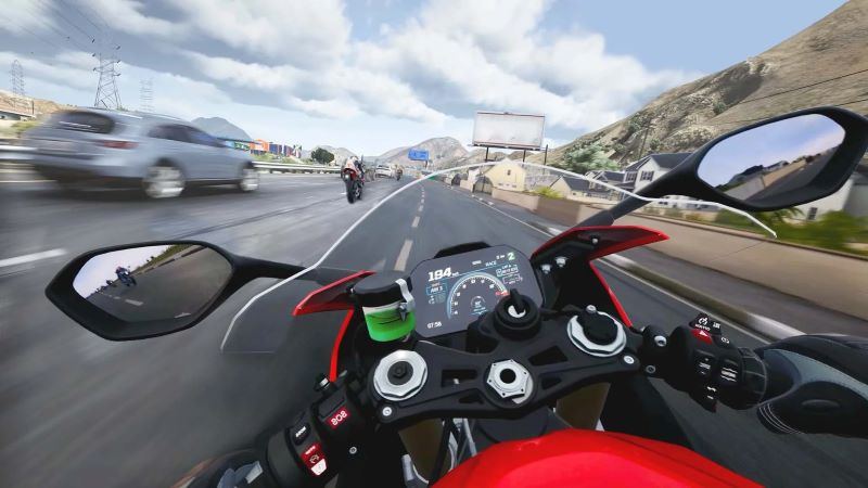 Screenshot 5 of Traffic Moto Bike Rider City gameplay