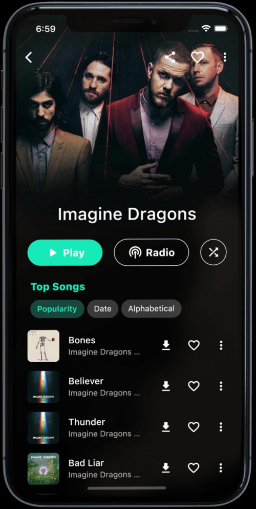 BlackHole Music screenshot 2