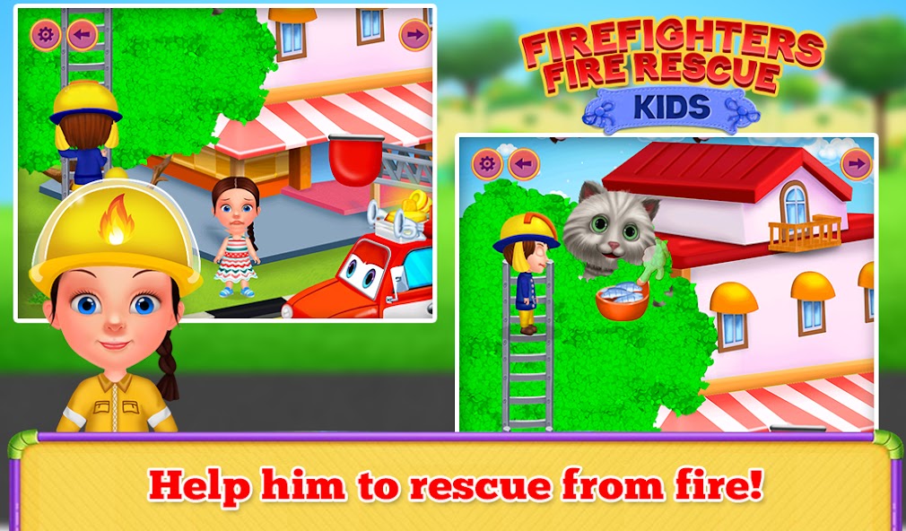 Fire Fighter Fire Rescue Kids screenshot 3