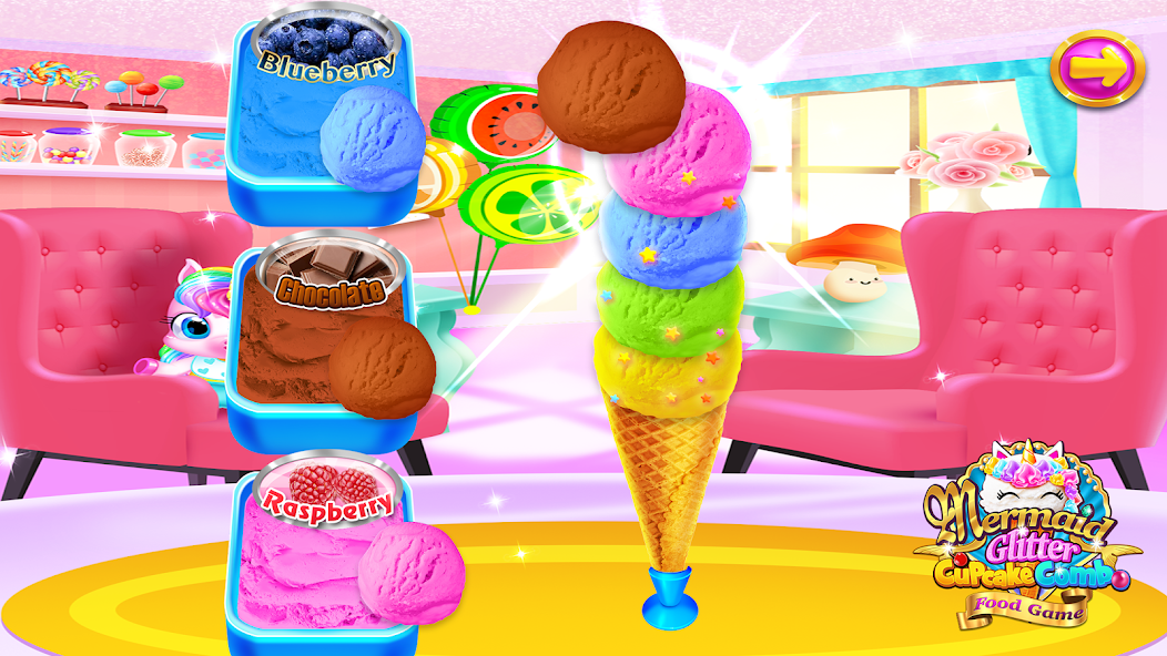 Mermaid Glitter Chef screenshot 4