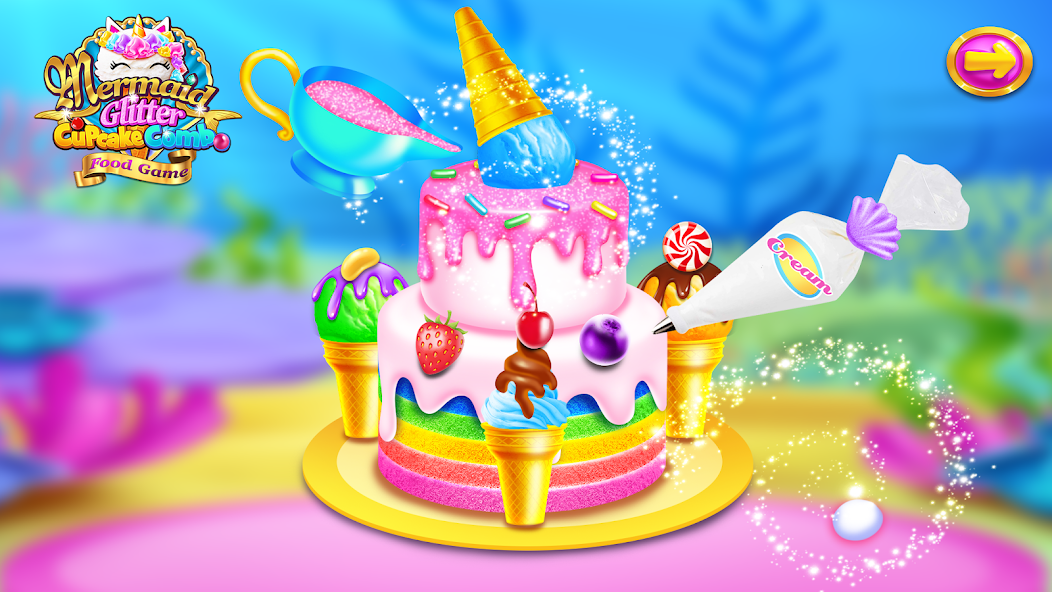 Mermaid Glitter Chef screenshot 5
