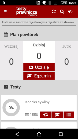 Testy prawnicze Screenshot 1