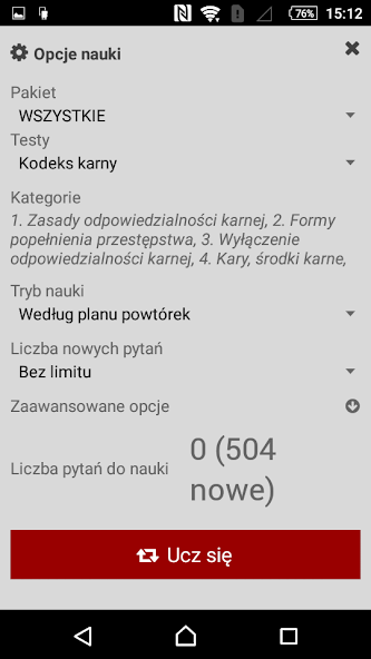 Testy prawnicze Screenshot 2