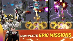 Cyber War: Idle Defense gameplay preview 2