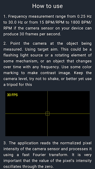 Flash RPM Meter App screenshot 2