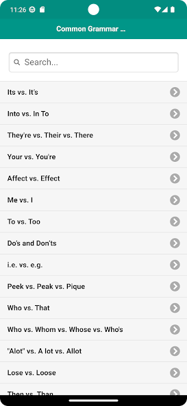 Grammar Mistakes screenshot 1