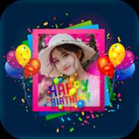 Birthday Photo Frame- Photo On Cake