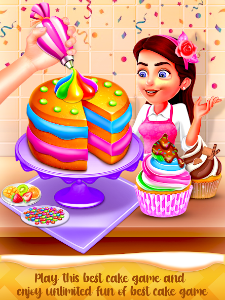 Cake Maker Cooking Cake Games For Girls screenshot 1