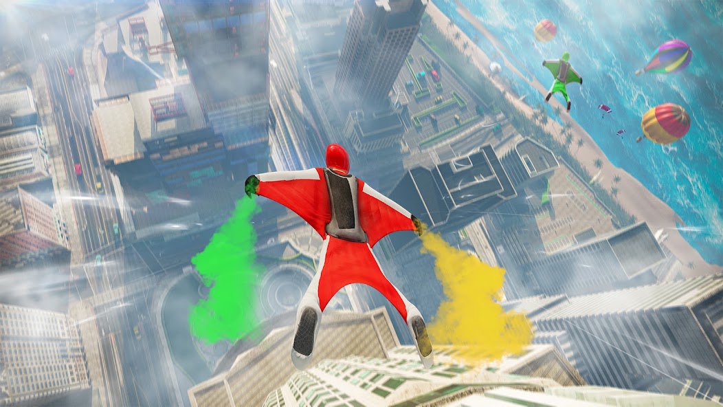 Wingsuit Jet Flying Race Screenshot 4