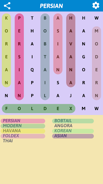 Cats Word Search screenshot 2