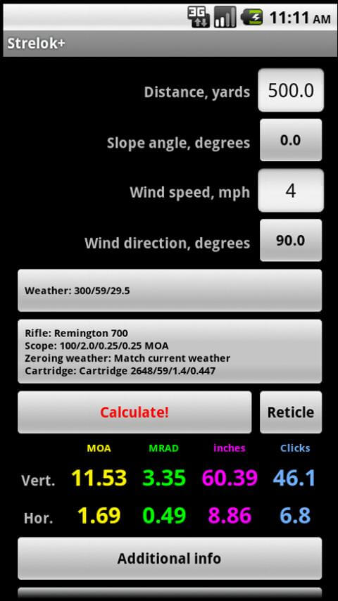Strelok+ screenshot 3