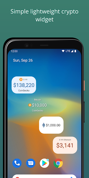 Simple Crypto Widget