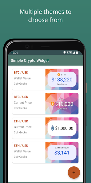 Simple Crypto Widget screenshot 3