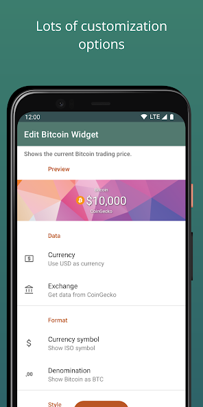 Simple Crypto Widget screenshot 4