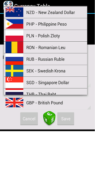 Currency Table screenshot 4