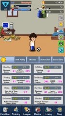 Soccer Star Manager team management screen