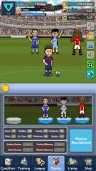Soccer Star Manager match simulation view