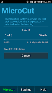 MicroCut screenshot 1