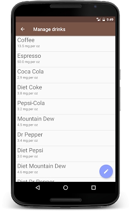 Caffeine Tracker screenshot 2