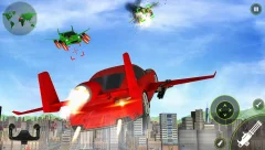 Flying Car Shooting - 3D Car Simulation Game screenshot 2