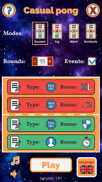 Casual Pong screenshot 1