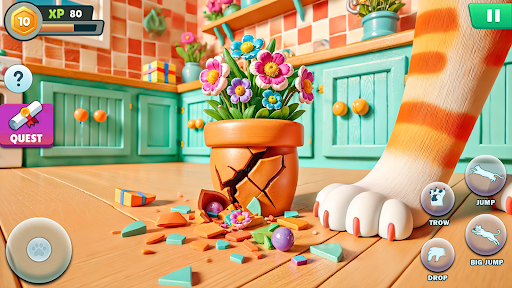 Angry Gran VS Naughty Cat Sim screenshot 4