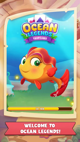 Tripeaks Ocean Legends screenshot 1