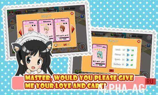 Взломанная Moe Girl Cafe screenshot 3