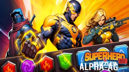 Superhero & Puzzles Match3 RPG
