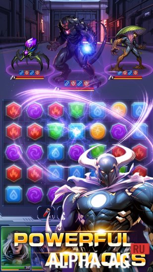 Superhero & Puzzles Match3 RPG screenshot 5