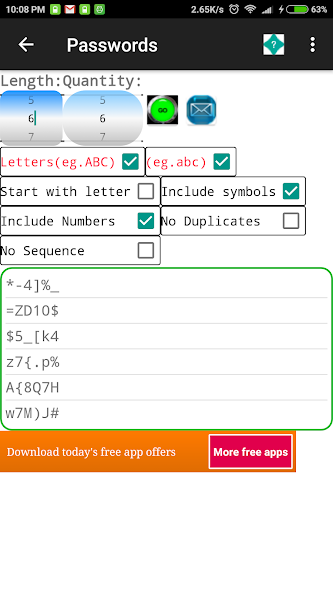 LottoRandom screenshot 4