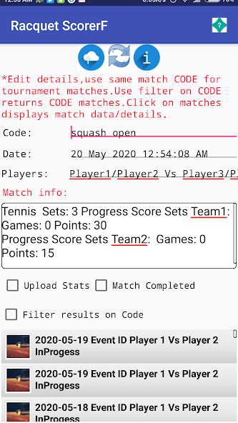 Racquet ScorerF screenshot 5