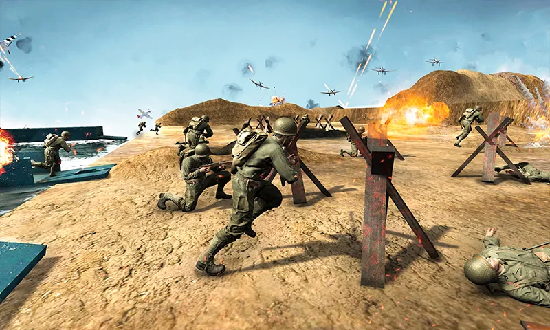 D-Day World War 2 Army Games screenshot 1