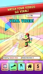 Stickman Tuber Tycoon - Tube Star Idle Clicker (ВЗЛОМ, много денег) screenshot 3