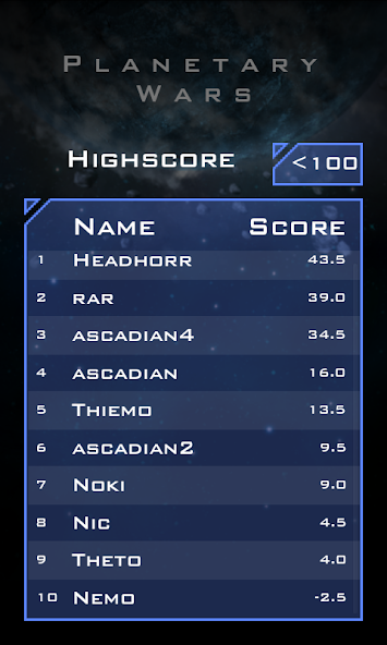 Planetary Wars screenshot 4