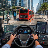 City Bus Driving 3D Bus Games screenshot 1