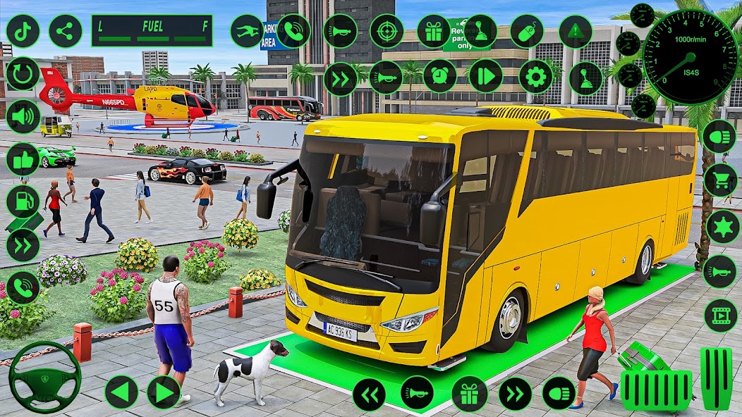 City Passenger Coach Bus Drive