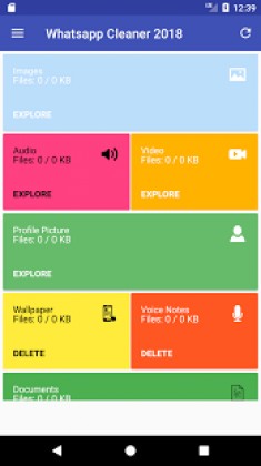 WhatsApp Cleaner 2018 screenshot 1