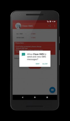 CleanSMS screenshot 2