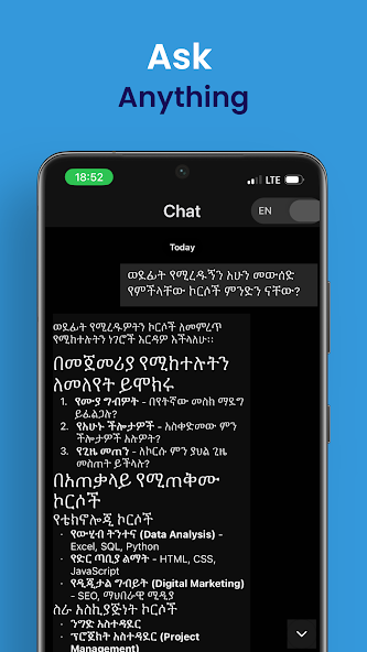 Amharic AI : Amharic Chatbot