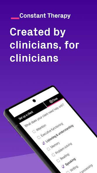 Clinician screenshot 1