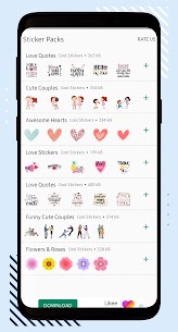 Download Love Stickers - WhatsApp screenshot 1