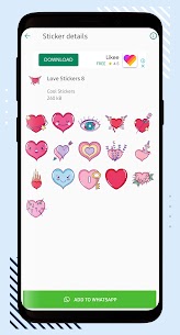 Download Love Stickers - WhatsApp screenshot 3