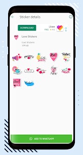 Download Love Stickers - WhatsApp screenshot 4