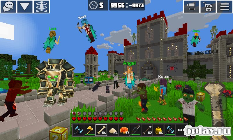 Planet Craft: Block Survival Craft Games Online