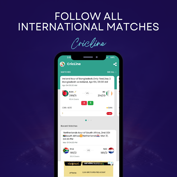 CricLine screenshot 3
