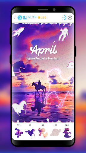 April: Jigsaw Puzzle by Number screenshot 1