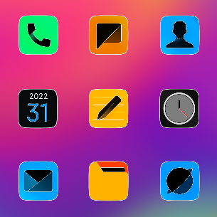MIUl Fluo - Icon Pack screenshot 2